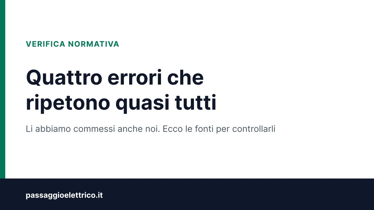 Copertina: «Quattro errori che ripetono quasi tutti», sui riferimenti normativi sbagliati più diffusi in materia di wallbox in condominio